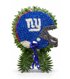 NY Giants. An arrangement by Cielo's Floral Designs.