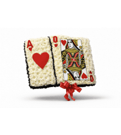 Queen of Hearts Tribute. An arrangement by Cielo's Floral Designs. Queen of Hearts Tribute. An arrangement by Cielo's Floral Designs.