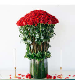 Grand Gesture: 50 Long-Stem Roses. An arrangement by New Britain Flower Shop. Grand Gesture: 50 Long-Stem Roses. An arrangement by New Britain Flower Shop.