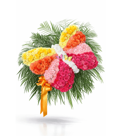 Butterfly Kisses Bouquet. An arrangement by Cielo's Floral Designs.