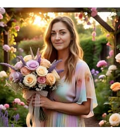 Designer's Choice Romantic Arrangement. An arrangement by Anne Marie Rose Floral Design. Designer's Choice Romantic Arrangement. An arrangement by Anne Marie Rose Floral Design.