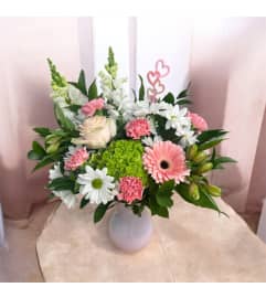 Pink-y Promise. An arrangement by In Bloom.