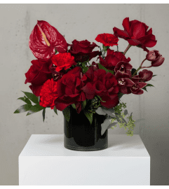 Red Intuition. An arrangement by Blue Iris Florist. Red Intuition. An arrangement by Blue Iris Florist.