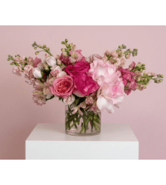 Blush of Love Bouquet. An arrangement by Blue Iris Florist. Blush of Love Bouquet. An arrangement by Blue Iris Florist.