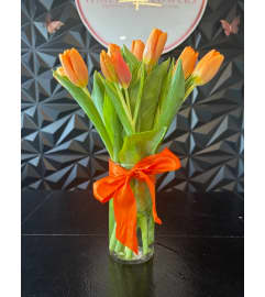 Sunshine Kiss Tulips. An arrangement by Hialeah Flowers.
