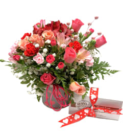 Sweet Love. An arrangement by Brown Floral and Fudge.