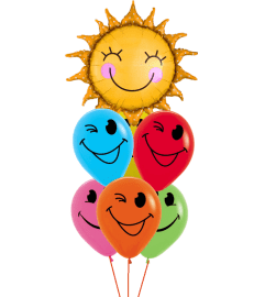 Sunshine Sun Smiles Awesome Balloon Bouquet. An arrangement by Balloon Bouquets Plus. Sunshine Sun Smiles Awesome Balloon Bouquet. An arrangement by Balloon Bouquets Plus.