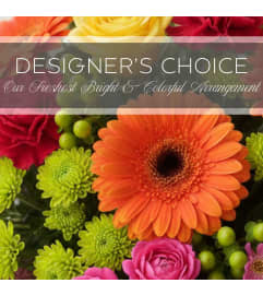 Colorful Arrangement. An arrangement by The Greenhouse Florist.