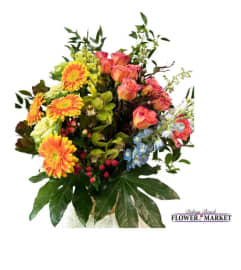 orange you lovely. An arrangement by Delray Beach Flower Market.