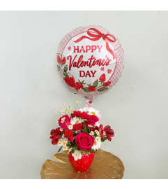 Berry Sweet Valentine. An arrangement by Orange County Florist.