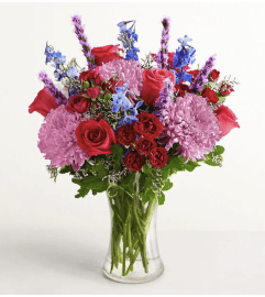 Brilliant Blossom Bouquet. An arrangement by Sicola's Florist.