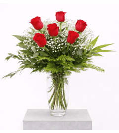 The Classic Half Dozen Red Roses Arranged. An arrangement by The Garden Gate Gifts and Florals.