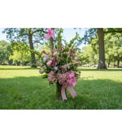 Blush and Bloom. An arrangement by Flower Snobs at Cityview.