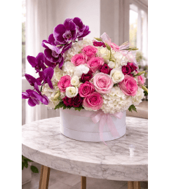 Velvet Orchid Romance. An arrangement by Floral With a Twist.