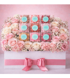 Petals and Pastels Gift Box. An arrangement by Floral With a Twist.