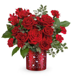 I Heart You Bouquet. An arrangement by North Liberty Flower Shop.