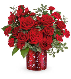 I Heart You Bouquet. An arrangement by North Liberty Flower Shop.