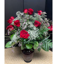 Rosa Prima Roses. An arrangement by Jeff's Flowers.