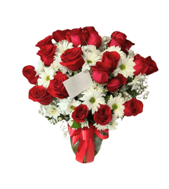 Endless Love and Daisies. An arrangement by Colors Flowers and Gifts.