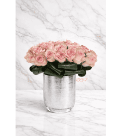Sweet Unique Pink Rose. An arrangement by Brickell Exclusive Blooms.
