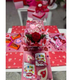 XL Surprise Box. An arrangement by Bertha's Florist.