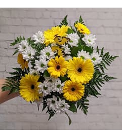 Seasonal Flower Cut Flower Bouquet. An arrangement by The Village Green Florist. Seasonal Flower Cut Flower Bouquet. An arrangement by The Village Green Florist.