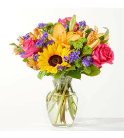 Radiant Joy Bouquet. An arrangement by Love Story Florist.