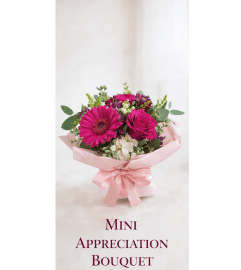 Mini Appreciation Bouquet (Women's History Month) Delivery Date 3. An arrangement by Now and Forever Flower Boutique.