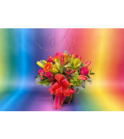 Electric Petals. An arrangement by Flower Snobs at Cityview.