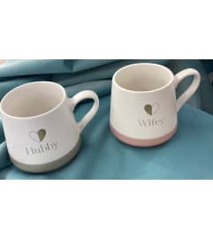 Hubby and Wifey Mug. An arrangement by Roma Flowers and Gifts.