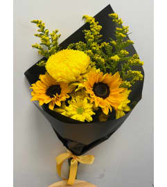 Yellow Eyes. An arrangement by Spring Garden Flowers.