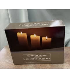 Flameless Candles Set of 3 Timer. An arrangement by Roma Flowers and Gifts.