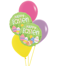 Easter Egg Hunt Classic Balloon Bouquet. An arrangement by Balloon Bouquets Plus.