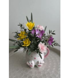 Sweet Cotton Tail. An arrangement by Blossoms On The Trail.