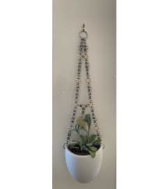 GEM CHAIN WALL PLANTER. An arrangement by Fink Flowers, Gifts and Flower Delivery.