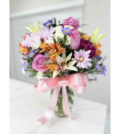 Blush Garden Melody | EverBlooming Luxe Designs. An arrangement by EverBlooming Luxe Designs.