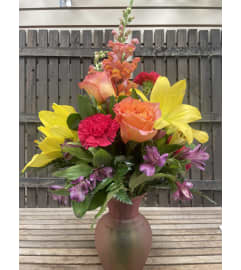 Brighten her Day!. An arrangement by Deep Creek Floral.