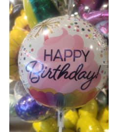 Happy Birthday balloon1. An arrangement by Jane's Floral Dreams.
