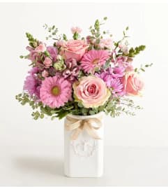 HONEY BEE FOR SPRING. An arrangement by J.D. Ballantine's Flowers and Gifts.