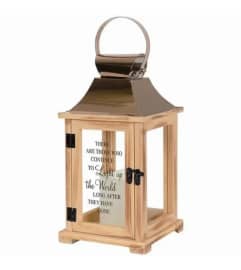 Lantern Light Up The World. An arrangement by Metcalfe Florist and Pleasant View Greenhouses.