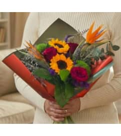 Radiant Passion Bouquet. An arrangement by Sophie's Flowers.