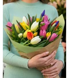 Spring Mix Tulips Bouquet. An arrangement by Sophie's Flowers.