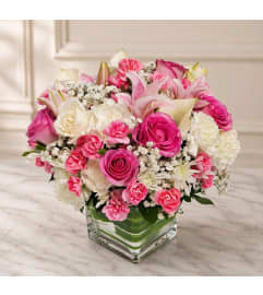 In Love Cube. An arrangement by Brickell Exclusive Blooms.
