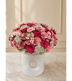 Lovingly Pastel Box. An arrangement by Brickell Exclusive Blooms.