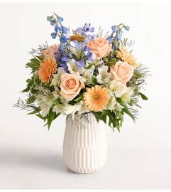 Coastal Charm. An arrangement by Palmetto Gardens Florist.