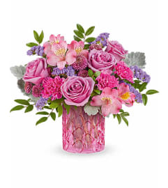 Teleflora's Pink Rhapsody Bouquet. An arrangement by Marivel's Florist and Gifts. Teleflora's Pink Rhapsody Bouquet. An arrangement by Marivel's Florist and Gifts.