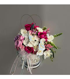 The Queen of Her Hearts Bouquet. An arrangement by Sunshine Flowers and Events.