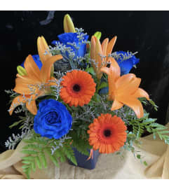 Let’s Go Oilers. An arrangement by Roma Flowers and Gifts. Let’s Go Oilers. An arrangement by Roma Flowers and Gifts.