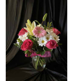 MF Florist's Choice Dark Pink. An arrangement by Magic Flowers Inc..