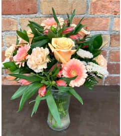 'By Design' Apricot Bliss. An arrangement by Flowers By Design. 'By Design' Apricot Bliss. An arrangement by Flowers By Design.